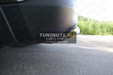 Защита задняя (короткая) 60,3 мм Jeep Cherokee 2014 (Sport, Longitude, Limited)